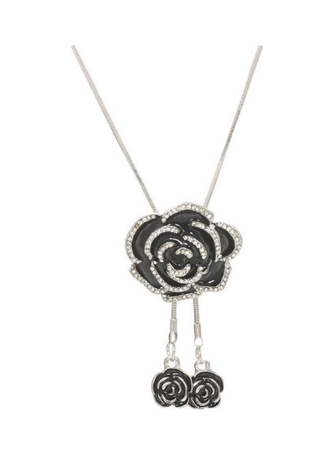 Women's Sweater Rose Drop Necklace - Image 1