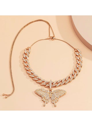 Butterfly Pattern Women's Fashion Necklace - v1619466943/N46967520A_1