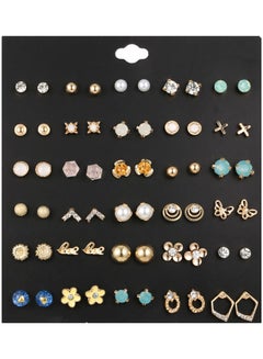 30-Pair Elegant Fashion Earrings Set