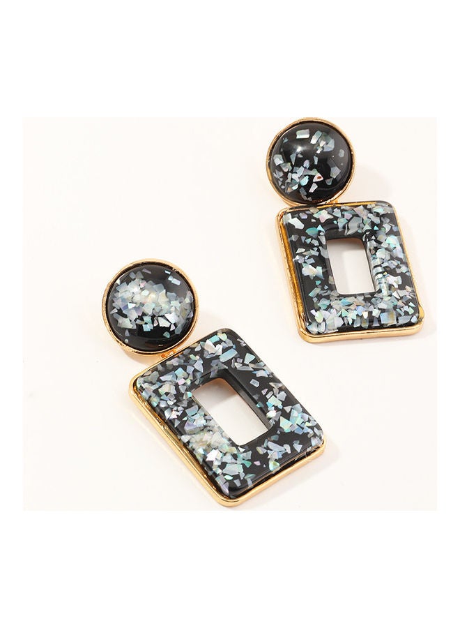 Fashion Geometry Imitation Pearl Simple Earrings 