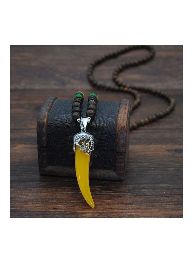 Women's Sweater Retro Ethnic Style Ox Horn Personality Necklace  - Image 2