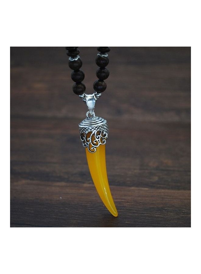 Women's Sweater Retro Ethnic Style Ox Horn Personality Necklace  - Image 3