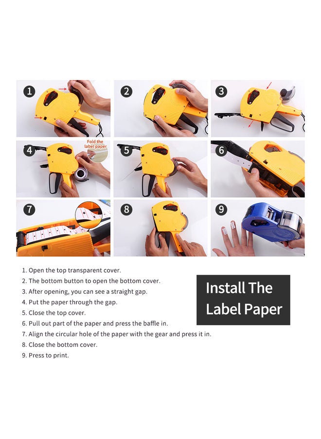 8-Digit Price Labeller Yellow  - Image 2
