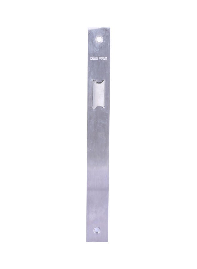 GEEPAS Geepas GHW65024 Stainless Steel Passage Lock - 72mm SS 304 Bolts | Latch Bolt & Dead Bolt |Fire Retardant Material | 235mm Forend Plate, Galvanized Lock case | 2 Years Warranty Silver 235mm  - Image 3
