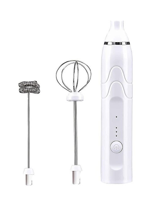 3-Piece Electric Milk Frother And Whisk Set 1 W W30 Multicolour