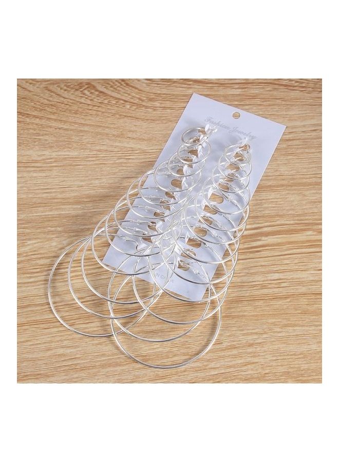 12-Piece Women Ring Shape Earrings Set  - Image 2