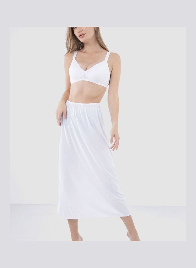 Carina High Waist Underwear Skirt White  - Image 1