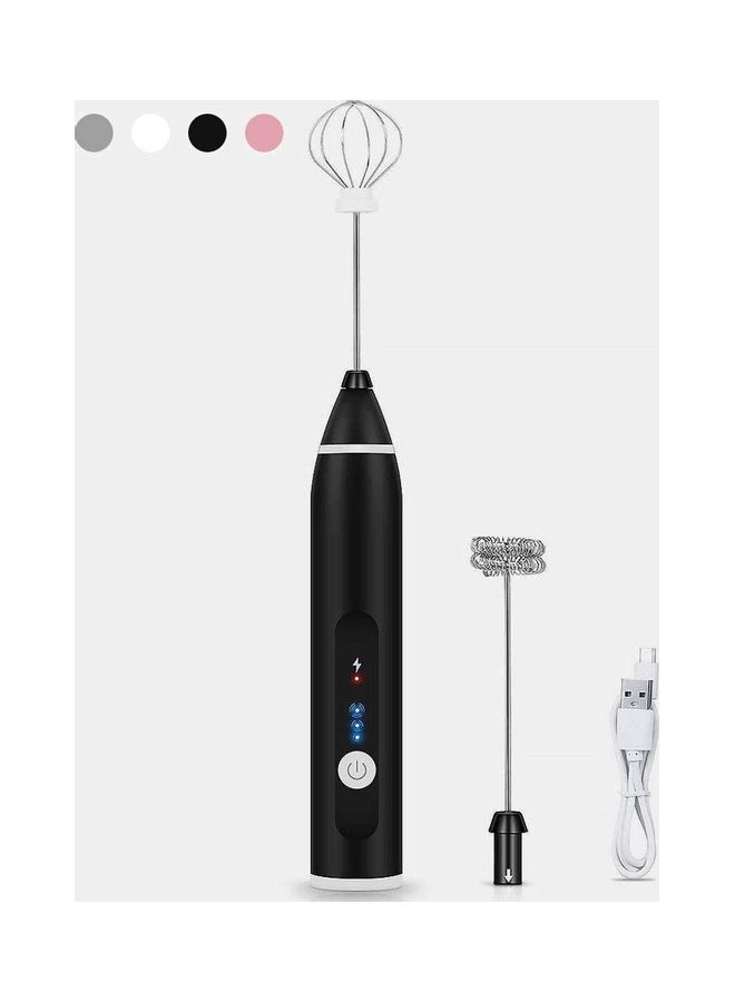 XiuWoo 3-Piece Electric Milk Frother And Whisk Set 1.0 W W32 Black/Silver  - Image 3