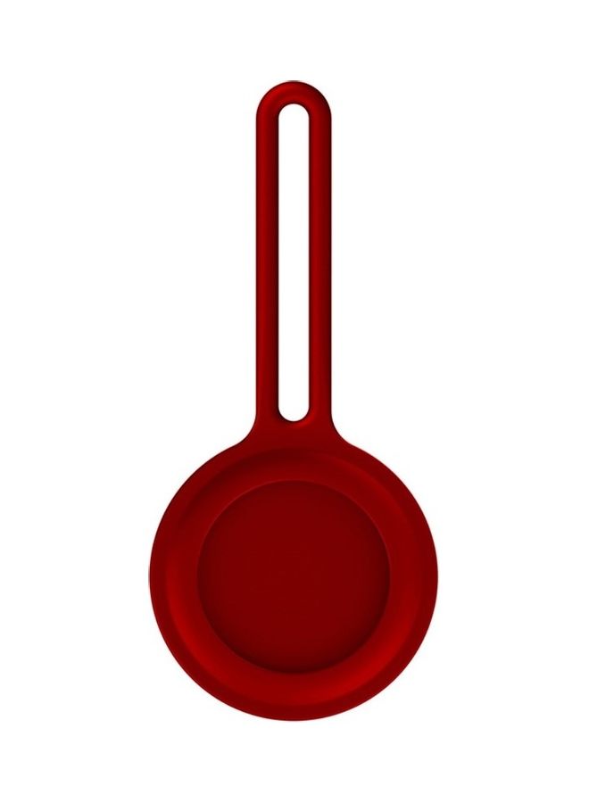 Okteq Silicone Protective Case Cover for Apple Airtags Smart Tracker Red