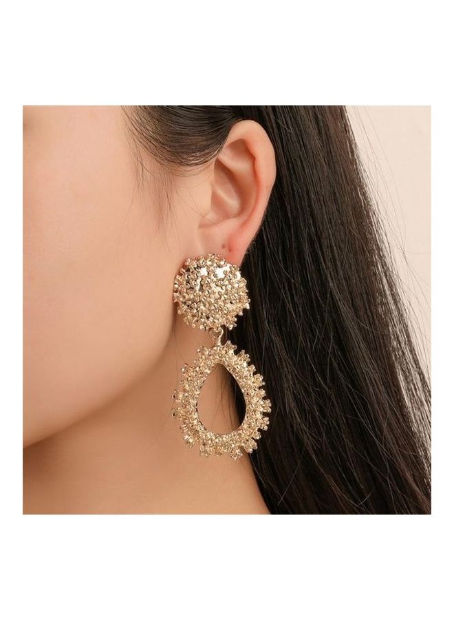 Geometric Pattern Drop Vintage Earrings  - Image 2