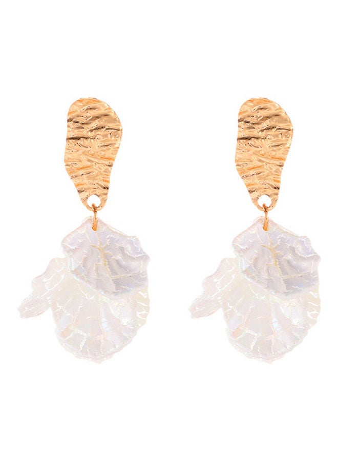 1 Pair of Fashion Simple Petal Decor Drop Earrings - Image 1