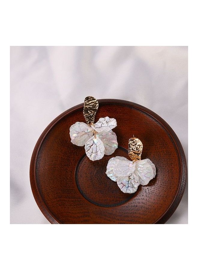 1 Pair of Fashion Simple Petal Decor Drop Earrings - Image 4