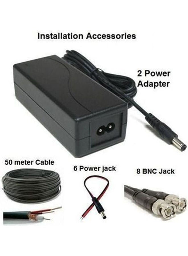 HIKVISION HD 1 M.P + 4 Outdoor Camera + 4-channels 720P DVR + Installation Accessories - Image 2