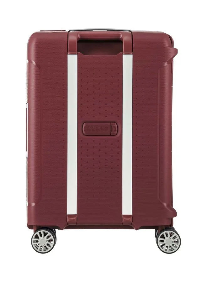 امريكان توريستر American Tourister Tribus Spinner 55 cm - Red - 3 Years Global Warranty
