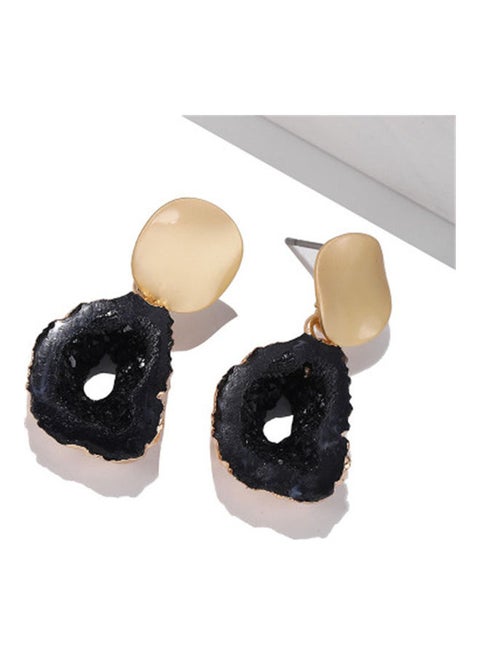 Natural Crystal Stone Drop Earrings