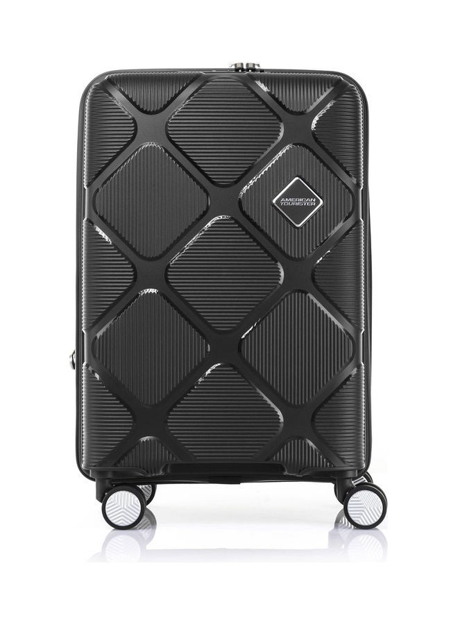 Instagon Spinner Small Cabin Luggage Trolley Jet Black