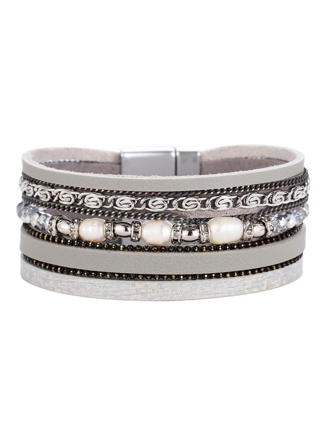 Generic - One Lap Rhinestone Designed Bracelet - Image 1