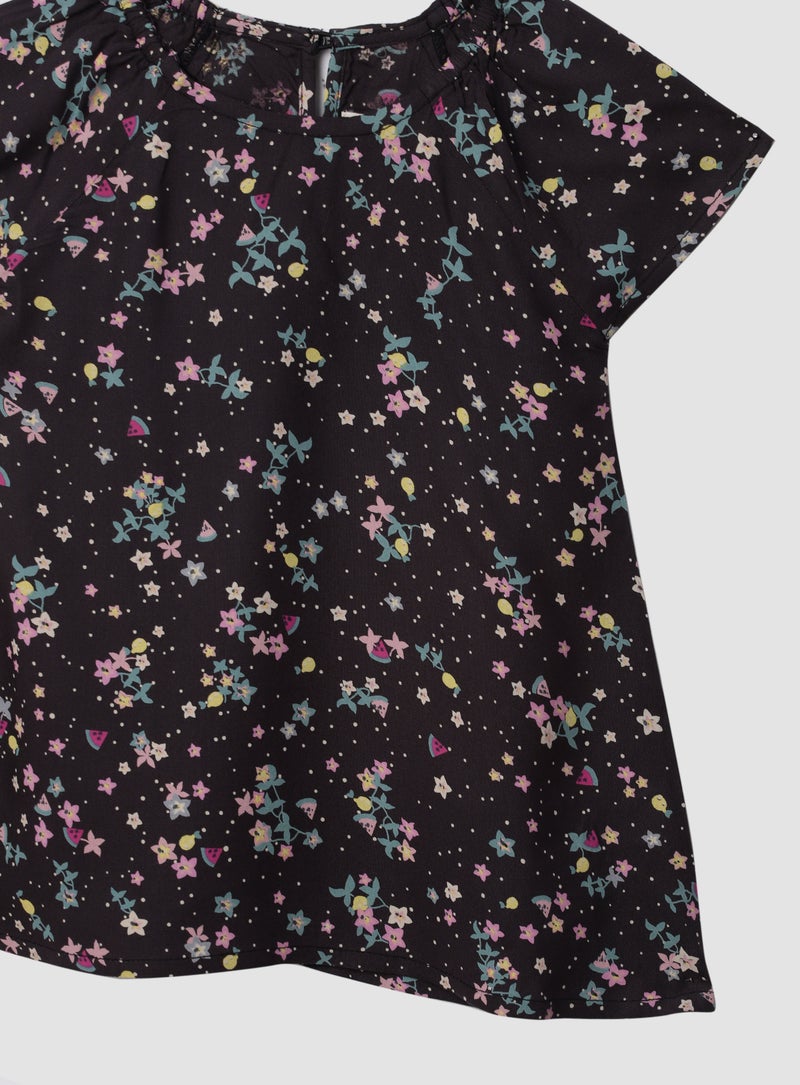 Zarafa - Casual Floral Printed Top Aop Dino - Image 1