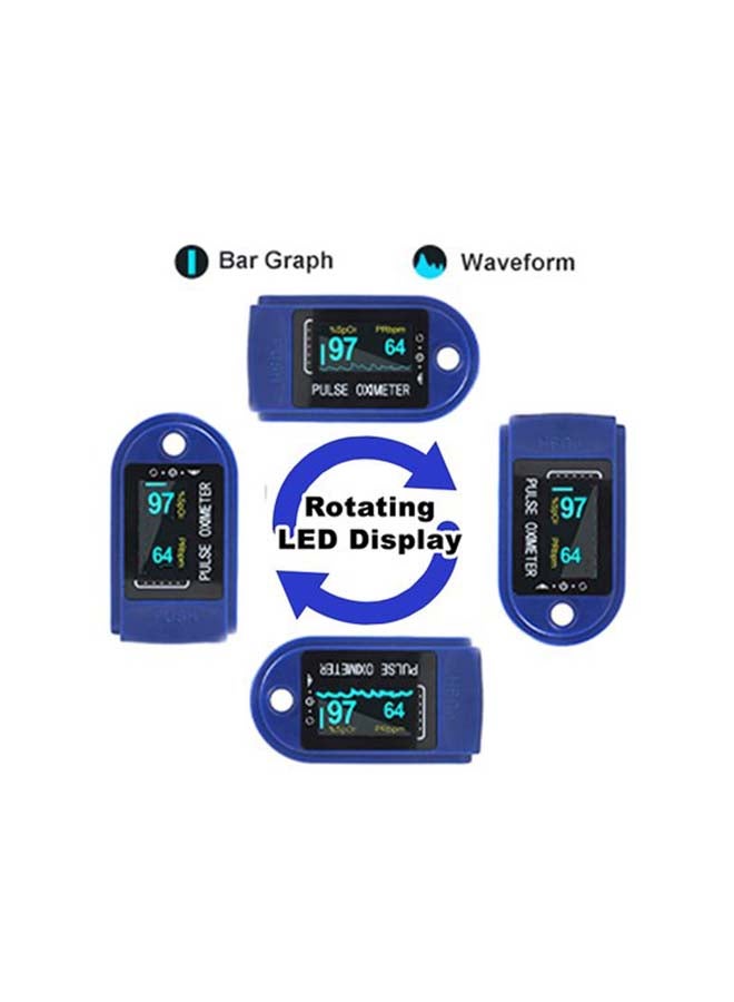 دي بلو جهاز محمول موثوق بشاشة LED لقياس معدل نبضات القلب وقياس نبض الأصابع - Image 5