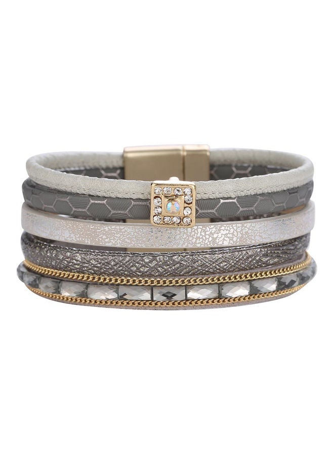 Rhinestone Studded Fashion Bracelet