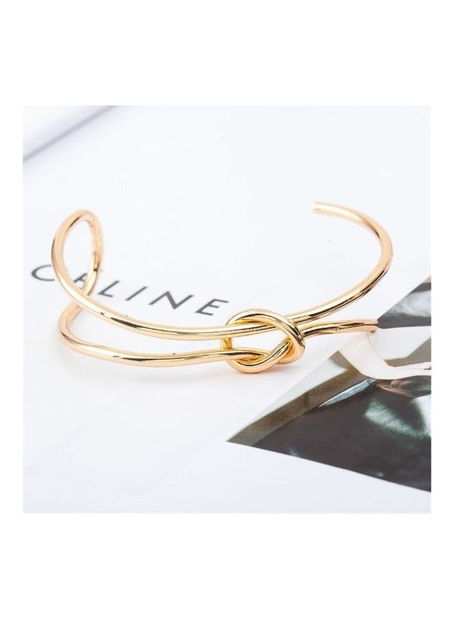 Generic - Women's Sweet Style Double Design Hollow Out Knot Shape Bracelet - Image 1