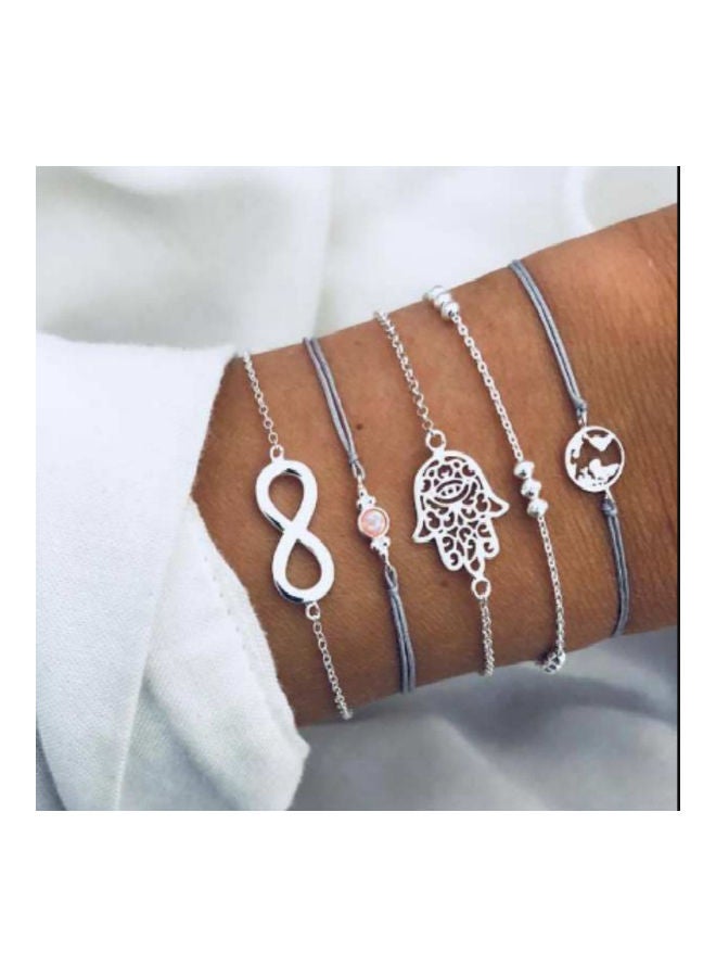 5-Piece Map Palm Fashion Bracelets  - Image 1