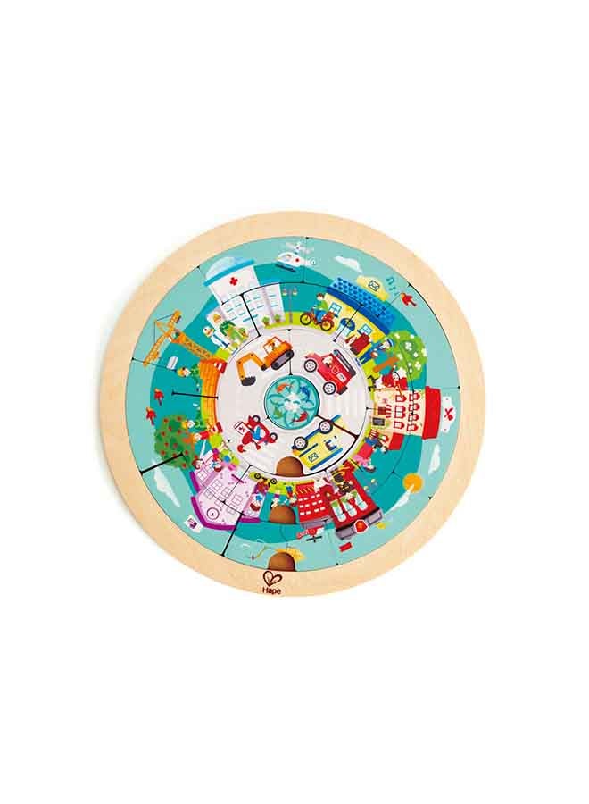 هيب لعبة أحجية مستديرة بنمط وظائف مختلفة 24 x .5 x 24سم - Image 1