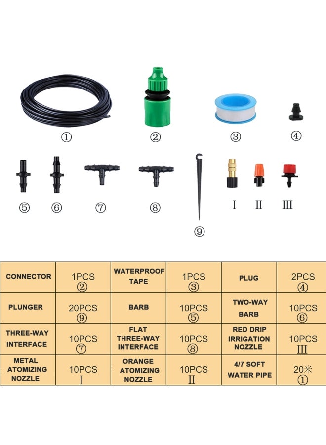 Deo King Garden Irrigation Spray Self Watering Kit Multicolour - Image 2