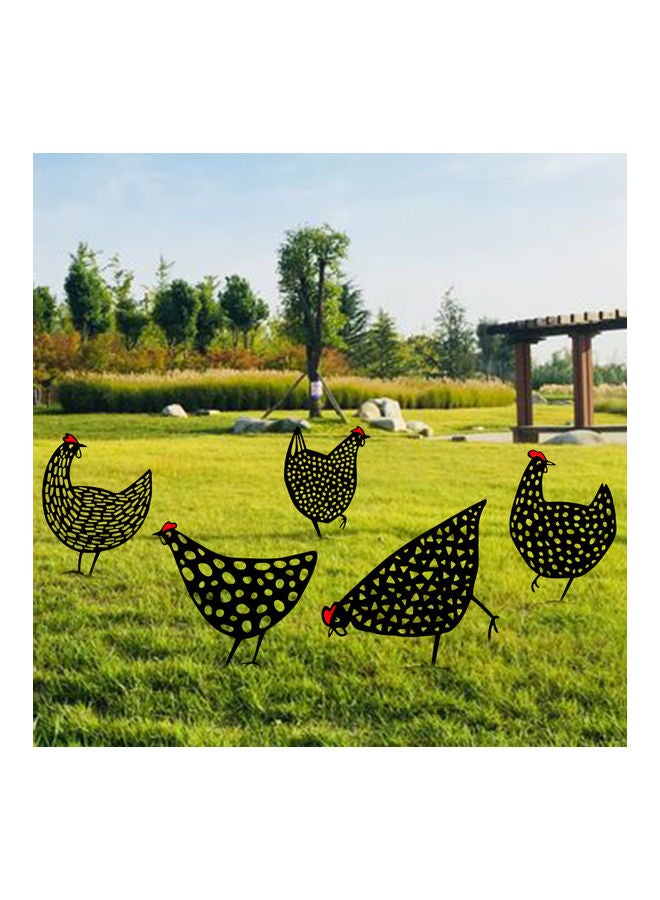Generic Rooster Garden Silhouette Stake Black 33.00 x 0.20 x 32.00cm  - Image 5