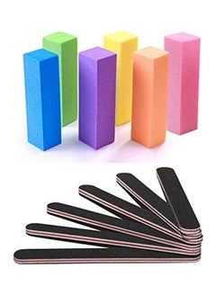 TsMADDTs 12-Piece Professional Nail Buffer And File Set Multicolour 
