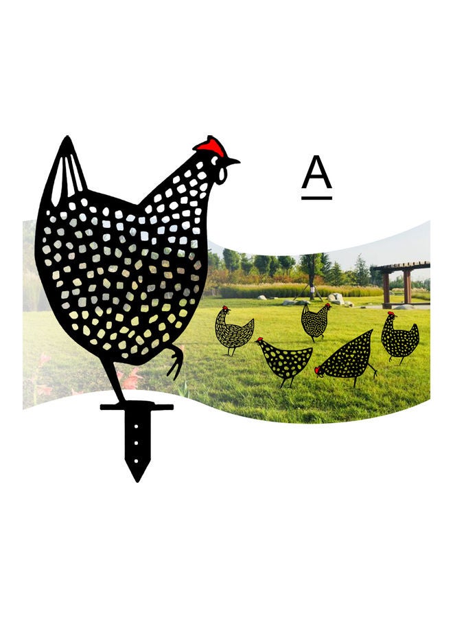 Generic Rooster Garden Silhouette Stake Black 36.00 x 0.20 x 21.00cm  - Image 1