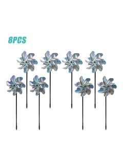 Generic 8-Piece Bird Repellent Pinwheels Multicolour  - Image 1