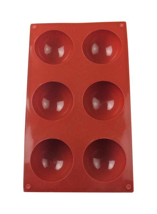 6 Holes Silicone Mold Red 29x3.30x17.50cm - Image 2