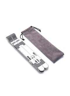 Deo King Aluminum Alloy Folding Laptop Stand Silver  - Image 2