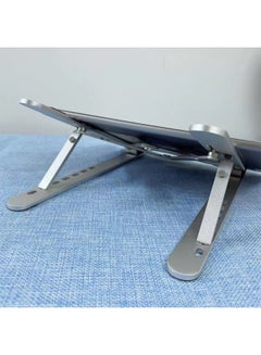 Deo King Aluminum Alloy Folding Laptop Stand Silver  - Image 5
