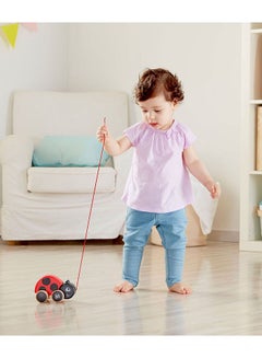 Hape Ladybug Pull Along 13.2 x 8.9 x 8.6cm  - Image 3