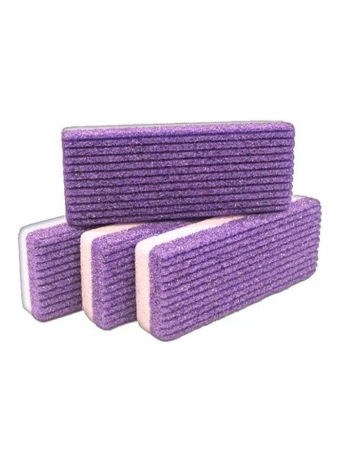 لوف بوميس طقم أحجار خفاف 2 في 1 من 4 قطع الأرجواني / البيج