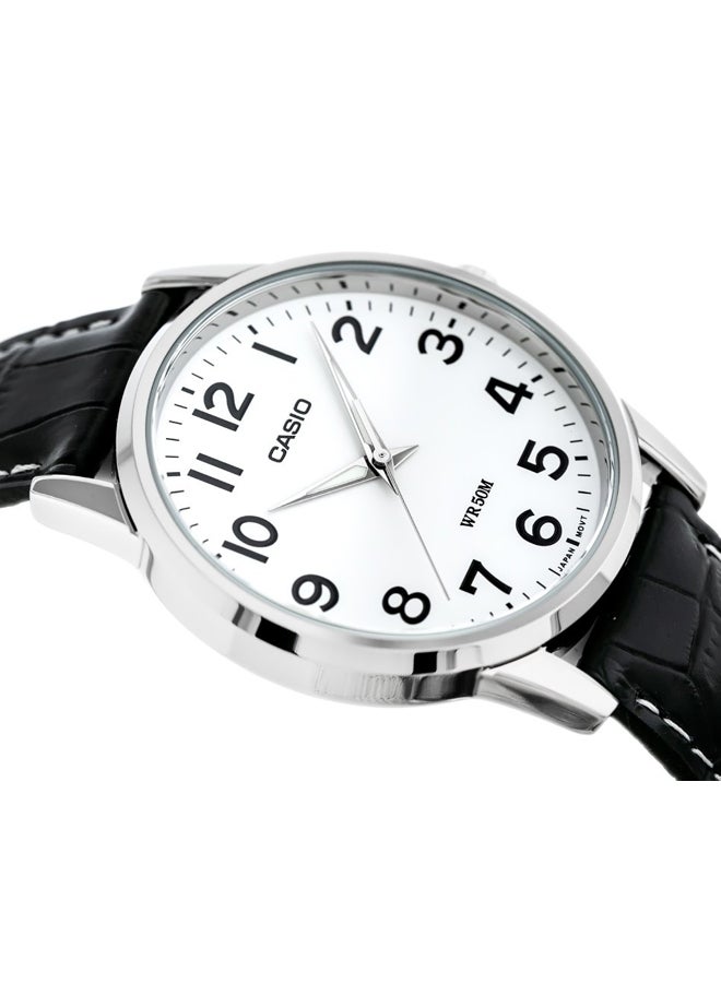 كاسيو ساعة يد بعقارب وسوار من الجلد طراز LTP1303L-7BV للنساء - Image 5