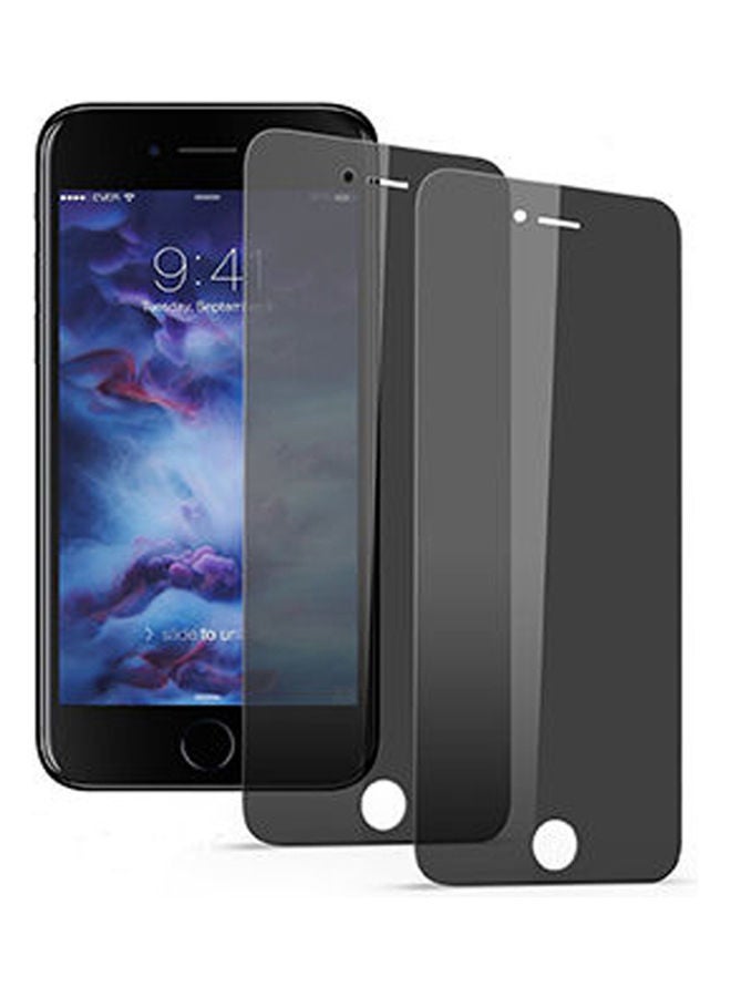 جولتا قطعتان من لاصقة حماية للشاشة من الزجاج لحماية الخصوصية و ضد التجسس لهاتف أبل آيفون 6/ 6S أسود - Image 1