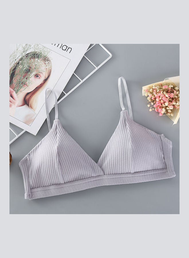 Seamless Back Bralette Grey 