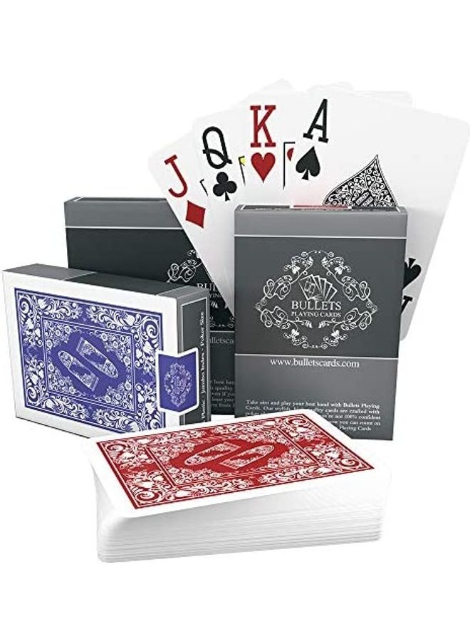 Two Decks of Poker Bullets Playing Cards