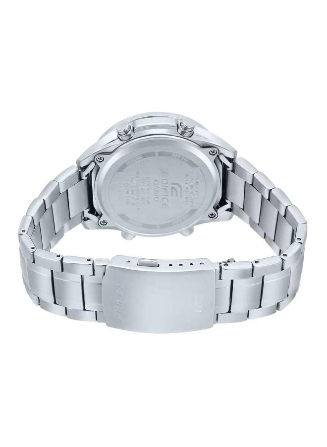 CASIO - Men's Edifice Analog-Digital Watch EFV-C100D-1AVDF - 52 mm - Silver - Image 1