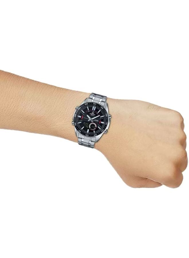 CASIO - Men's Edifice Analog-Digital Watch EFV-C100D-1AVDF - 52 mm - Silver - Image 1