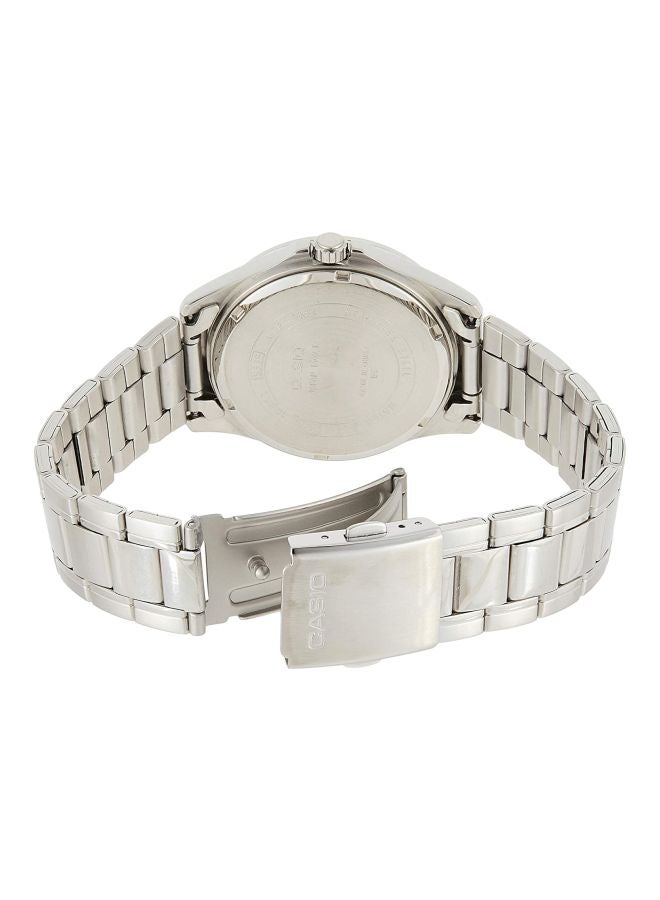 CASIO - Men's Enticer Analog Watch- MTP-1384D-2AVDF - 47 mm - Silver - Image 1