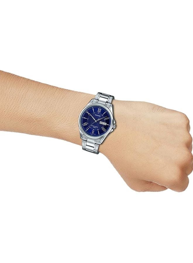 CASIO - Men's Enticer Analog Watch- MTP-1384D-2AVDF - 47 mm - Silver - Image 1