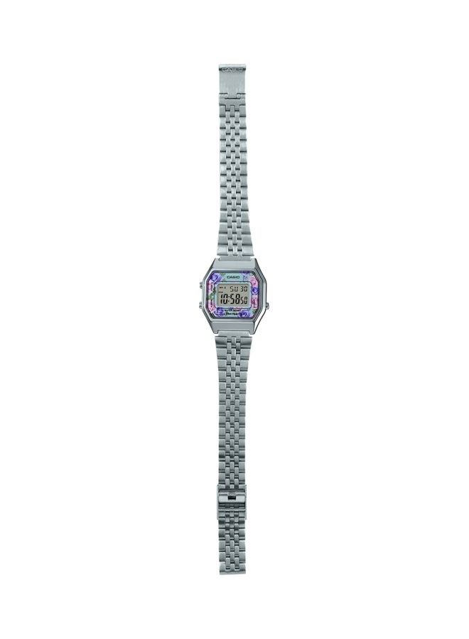 CASIO Women's Stainless Steel Digital Watch LA680WA-2CDF - 29 mm - Silver - Image 5