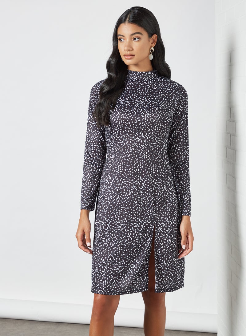 Sivvi x D'Atelier Printed Front Slit Dress Multicolour - Image 1