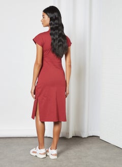 Sivvi x D'Atelier Side Slit Dress Red  - Image 3