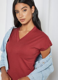 Sivvi x D'Atelier Side Slit Dress Red  - Image 4