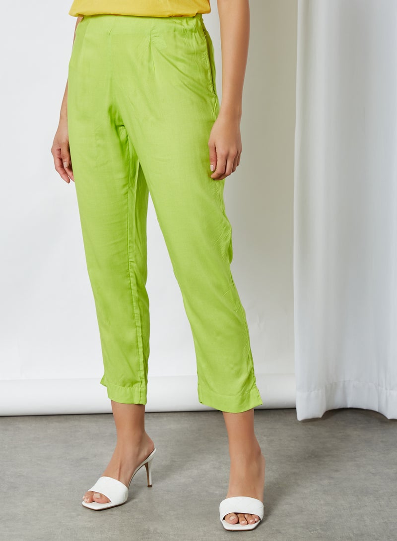 Aila Women's Fashion Bottom Pants Lime  - Image 1